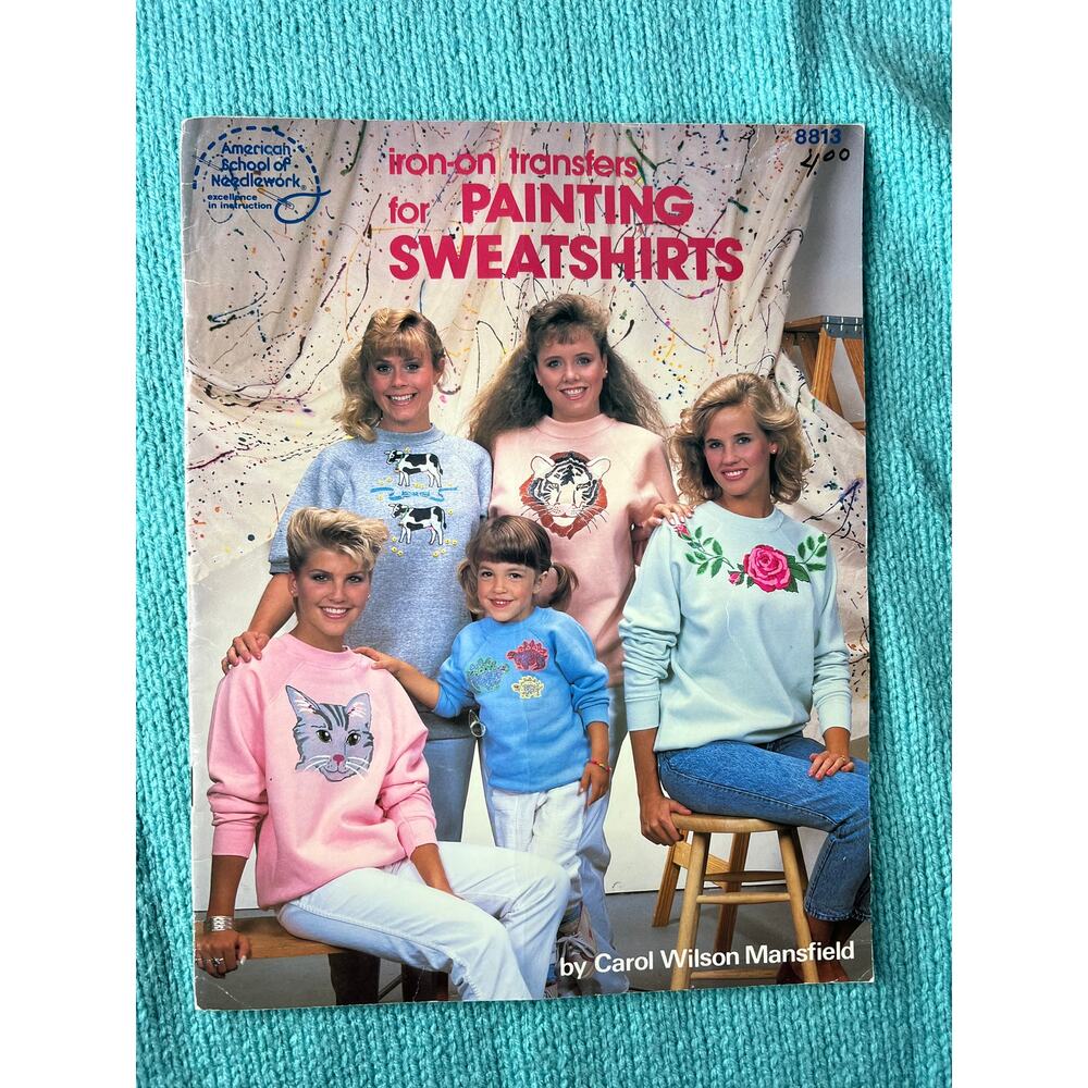 iron on transfers for painting sweatshirt 1980s